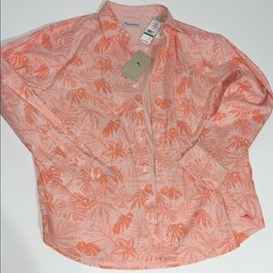 Tommy Bahama Pink Tropical Print Shirt